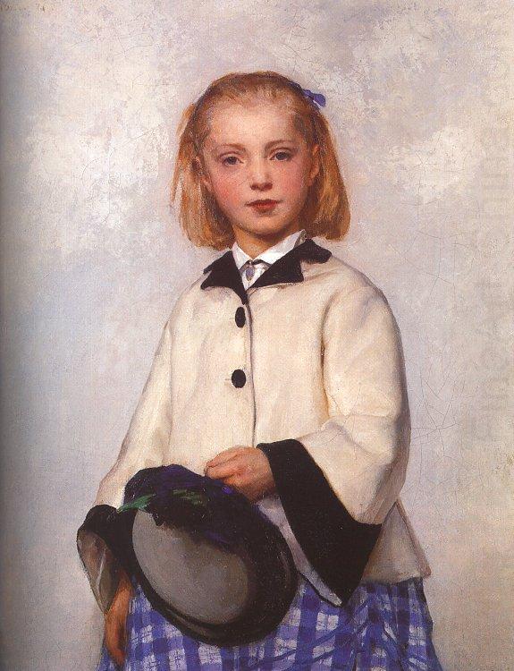 Albert Anker The Artist's Daughter Louise china oil painting image